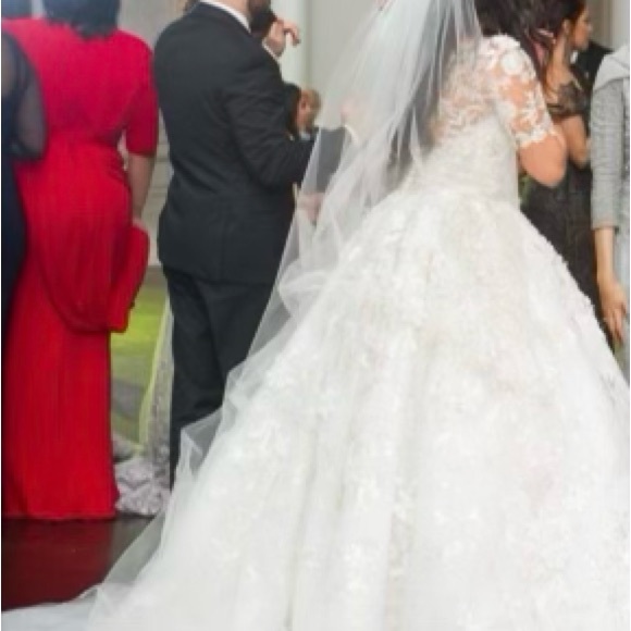 YSA Makino Spring ‘16 White/Ivory Wedding Dress Ball Gown SIZE 4 - Picture 4 of 12